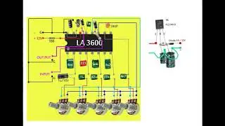 5 BAND EQUALIZER IC LA 3600 II Dipalok Transformer