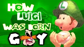 super mario 64 bloopers: How luigi was born