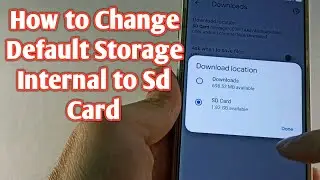 How to change default storage location internal to sd card on android | 2023
