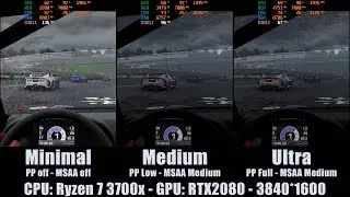 Automobilista 2 Release Version - Minimal - Medium - Ultra Settings (Graphics Comparsion)
