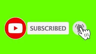 No Copyright Green Screen Subscribe Button |  Free Subscription Green Screen Bell | #CreativeCommon