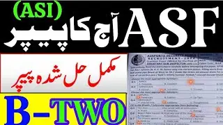 ASF solved paper 2022 || ASF ASI solved  Paper held on 1-4-2022 || today ASI ASF Paper solved