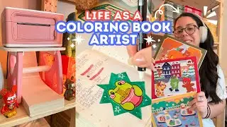 Day In The Life Of A Coloring Book Artist 👩‍🎨🖍️ | Sketching, Packing Orders & MUNBYN Label Printer