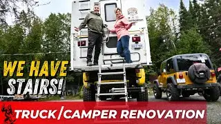 Building an INSANE Deck & Stairs for Our Bigfoot Truck Camper!
