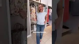 Trying on New Arrivals at Express