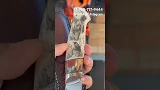 Эксклюзивный нож - охота на медведя #ножиручнойработы #эксклюзивныйнож #охотничийнож