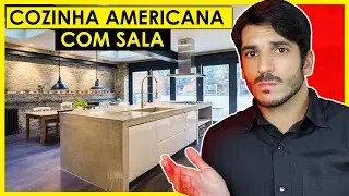 10 DICAS SIMPLES PARA FAZER SALA INTEGRADA COM COZINHA - COZINHA AMERICANA