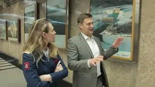 Открытие выставки АРВЭ «Возобновляемая энергия планеты» на станции метро «Деловой центр»