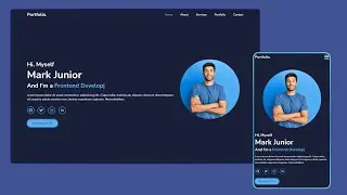 How to make Responsive Portfolio Website using HTML, CSS & JavaScript | step by step | 