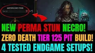 Season 4: PERMA STUN Necro Endgame SOLO PIT 126+ | 4 NEW Endgame Setups!!