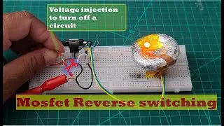 Using Mosfet to turn off a circuit || Mosfet Reverse Switching