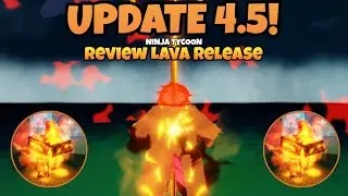 ninja tycoon review Lava Release mode update 4.5  roblox #roblox 🌋