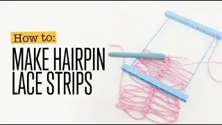 How to Make Crochet Hairpin Strips With A Loom