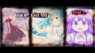 My first 6* , 7* and first1 100pp in Osu!