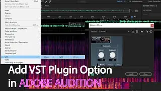 How to have VST Plugin Option in Adobe Audition 2021 | ⚜️ ADOBE AUDITION ZONE ⚜️