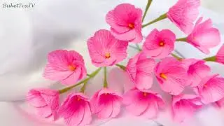 Small crepe paper flowers. The easy way