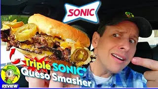 Sonic® Triple SONIC® Queso Smasher Review 👊🧀💥🍔 Their BEST BURGER Yet?! 🤔 Peep THIS Out! 🕵️‍♂️