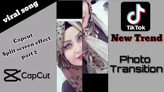 Capcut split screen effect tiktok trend photo transition video editing||