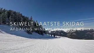SkiWelt Westendorf laatste skidag afdaling Windau 10 april 2023