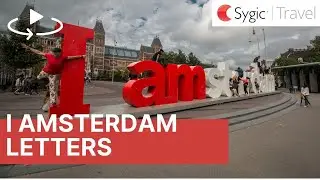 360 video: Front view of the I Amsterdam letters, Netherlands