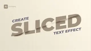 How To Create Sliced Text In illustrator