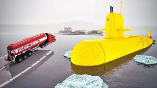 Cars vs Giant Submarine | Teardown