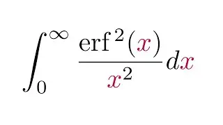 An improper error function integral