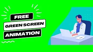 Medical doctor health animation - free to use animation - green screen