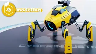 Blender spider robot   modeling tutorial free download