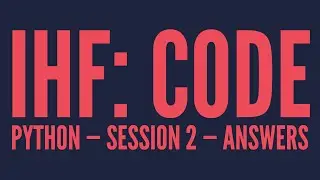 Intro to Python — Lesson 2 — Answers