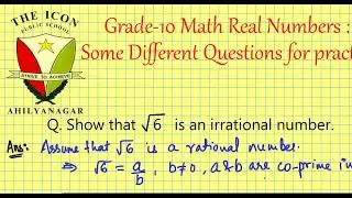 How to show Root 6 is an  IRRATIONAL no. ?