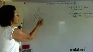 Probabilità di un punto P in un triangolo :Esame di stato 2015-Quesito 8