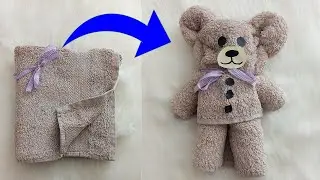 DIY Towel Teddy Bear | How to Make Teddy Bear out of Bath Towel