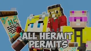 Hermits getting permits complete compilation #hermitcraft #minecraft
