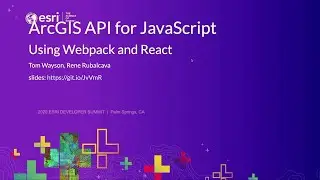 ArcGIS API for JavaScript: Using React and Webpack