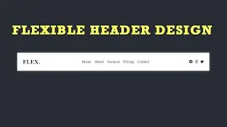 Learn CSS Flexbox 🎅🏻 and Flex Wrap Building Responsive Website Header Design 