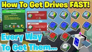 How To Get DRIVES FAST! (ALL WAYS) | Bee Swarm Simulator 🐝