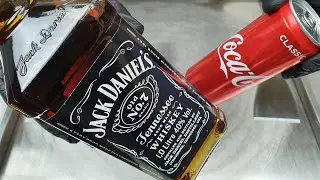 Jack Daniels & Coca-Cola Ice Cream Rolls | How to make ice cream from Jack Daniels & Coca-Cola