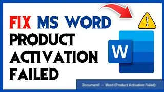 Microsoft Word Product Activation Failed - FIXED!