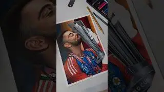 Virat Kohli Drawing, #shorts #art #drawing #viratkohli
