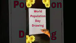 World Population day 2023 | world population day poster drawing | world population day drawing |