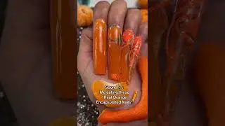 Real Orange Nails 🍊💅🏽 ASMR: eating these real orange Nails! 😅😂🍊#nails