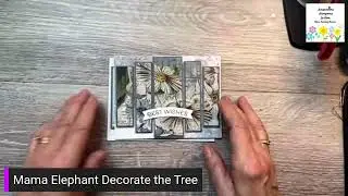 3D Tree Gatefold card -Mama Elephant Decorate the Tree