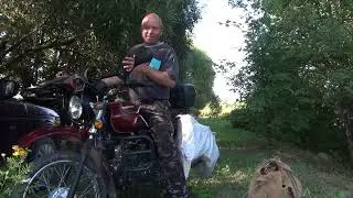 Сделал разведку по металлокопу в лесу на мопеде