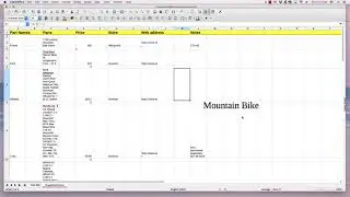 LibreOffice Calc Quick Videos: Text box overview