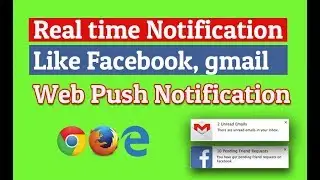 Real Time Web Push Notification using PHP and OneSIgnal API
