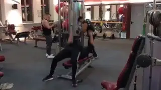Funny exercise video movements