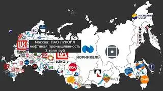 Крупнейшие компании каждого из регионов России (по выручке за 2022 год)