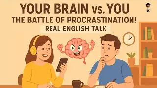 English Speaking Practice Conversation | Why Your Brain Loves Procrastination | English Podcast