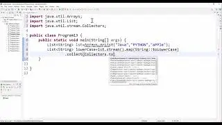 Convert String List to lowercase Using Stream #shorts  | Java 8 Streams